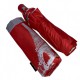 Жіноча парасолька напівавтомат червона з візерунком зсередини і тефлоновим просоченням Toprain 0480-2