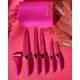 Набір ножів Edenberg EB-11025-Pink 7 предметів рожевий