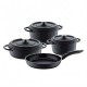 Набір посуду OMS 3050-Black 9 предметів