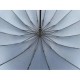 Жіноча парасолька-тростина на 16 спиць із принтом букв, напівавтомат від фірми Toprain, темно-синя, 01006-11