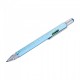Кулькова багатозадачна ручка Troika Construction зі стілусом, лінійкою, викруткою та рівнем, блакитний