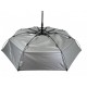 Жіноча однотонна парасолька напівавтомат від TNEBEST зі сріблястим покриттям зсередини, коричнева, 0614-3