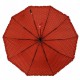 Жіноча парасолька напівавтомат у горошок із рюшею SL, червона, 033057-1