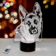 3D нічник "Німецька вівчарка 3" 3DTOYSLAMP