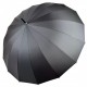 Семейный зонт-трость c большим куполом 114см на 16 карбоновых спиц от Frei-Regen, черный, 02510-1