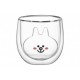 Набір низьких склянок із подвійним дном Ardesto Animals Cat AR-2630-AR 300 мл 2 шт