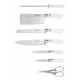 Набір кухонних ножів Edenberg EB-906 8 предметів білий