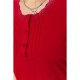 Нічна сорочка однотонная, цвет бордовый, 219RC- 1107