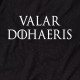 Футболка GoT "Valar dohaeris" жіноча, Чорний, XS, Black, англійська