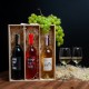 Коробка для вина на три бутылки "Save water drink wine", англійська