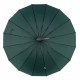 Жіноча парасолька-тростина з принтом букв, напівавтомат від фірми Toprain, зелена, 01006-4