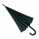 Жіноча парасолька-тростина з принтом букв, напівавтомат від фірми Toprain, зелена, 01006-4