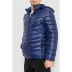 Куртка мужская демисезонная с капюшоном, цвет синий, 214R05