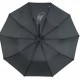 Мужской складной зонт полуавтомат с ручкой полукрюк от TheBest, есть антиветер, черный, 0524-1