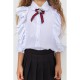 Блуза для дівчаток святкова, колір білий, 172R210