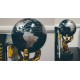 Гиро-глобус Solar Globe "Политическая карта" 11,4 см серебристо-черный (MG-45-SBE)