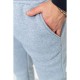 Спорт штаны мужские на флисе однотонные, цвет светло-серый, 190R236
