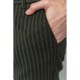 Штани чоловічі в смужку на гумці внизу, колір хакі, 157R2003