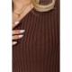 Сукня в'язана, колір коричневий, 204R174
