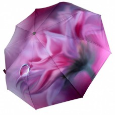 Женский зонт-автомат в подарочной упаковке с платком, цветочный принт от Rain Flower, 01030-1