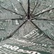 Жіноча парасолька напівавтомат Toprain на 8 спиць "News" з газетним принтом, зелена, 02008-5