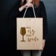 Коробка для 3 пляшок вина "Don`t cry drink wine" подарункова, англійська