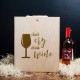 Коробка для 3 пляшок вина "Don`t cry drink wine" подарункова, англійська