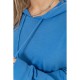 Худі жіночий турецька петля, колір блакитний, 129R002