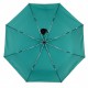 Жіноча складана парасолька-автомат з однотонним куполом від Flagman-The Best, бірюзова, 0517-2