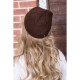 Жіноча коричнева шапка, з квітковою вишивкою, 167R7782