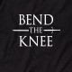 Футболка GoT "Bend the knee" чоловіча, Чорний, L, Black, англійська
