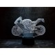 Змінна пластина для 3D світильників "Мотоцикл 4" 3DTOYSLAMP