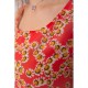 Літня сукня, коралового кольору в квітковий принт, 167R304- 10