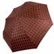 Жіноча парасолька напівавтомат Toprain на 8 спиць у клітинку, червона 02023-5