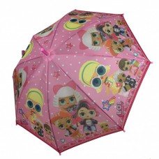 Дитяча парасолька-тростина, напівавтомат "LOL / ЛОЛ" від Paolo Rosi, з рожевою ручкою, 0077-2