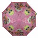 Детский зонт-трость, полуавтомат "LOL / ЛОЛ" от Paolo Rosi, с розовой ручкой, 0077-2