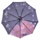 Жіноча парасолька-автомат на 9 спиць від Flagman, фіолетова з рожевою квіткою, N0153-4