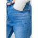 Джинси жіночі з потертостями, колір синій, 214R1532