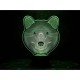 Змінна пластина для 3D ламп "Ведмідь" 3DTOYSLAMP