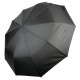 Мужской зонт полуавтомат на 10 спиц с системой антиветер черный от Toprain 0345-1