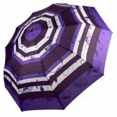 Жіноча парасолька напівавтомат Nature на 10 спиць, від SL, фіолетова, 0477-4