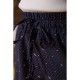 Вільні жіночі шорти на гумці, колір Темно-синій у горох, 172R21
