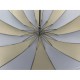 Жіноча парасолька-тростина на 16 спиць із контрастними секторами, напівавтомат від фірми Toprain, темно-синя, 0616-1