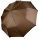 Складна однотонна парасолька напівавтомат від Bellissimo, антивітер, коричнева М0533-5