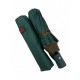 Жіноча парасолька напівавтомат від Bellissimo на 10 спиць, однотонна, зелена, 019307-5