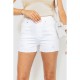 Джинсові шорти жіночі, колір білий, 164R1159