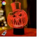 3D нічник "Хелловін 2" подарункова упаковка + 16 кольорів + пульт ДК + мережевий адаптер