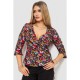 Блуза з квітковим принтом, колір різнокольоровий, 244R072