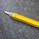 Ручка Troika Construction liliput з лінійкою та стілусом, жовтий