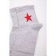 Чоловічі шкарпетки середньої довжини, світло-сірого кольору, 167R412